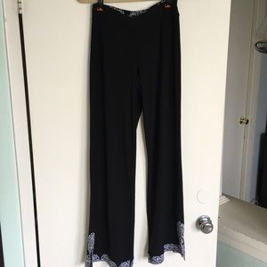 White House Black Market Black Wide Leg Pants
